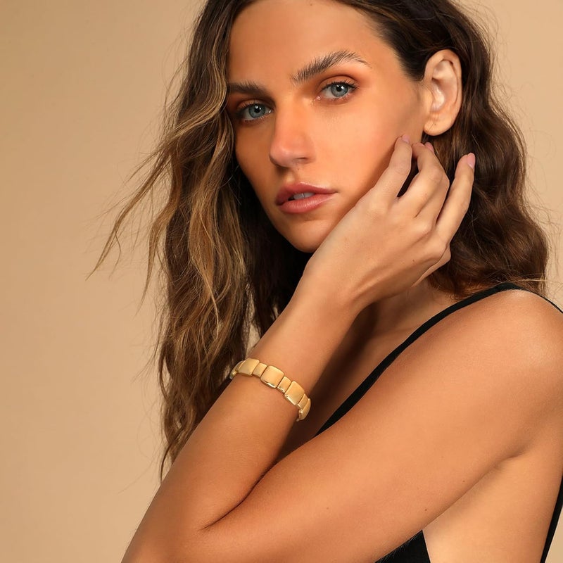 FAMARINE سوار سميك من الذهب والفضة للنساء والرجال - Image 5
